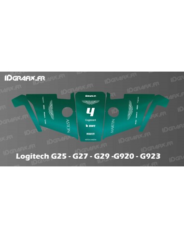 Aston Martin F1 Edition Aufkleber – Logitech G25–27–29–920–923 Simulator-Lenkrad