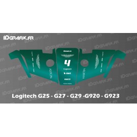 Adhesiu de l'edició d'Aston Martin F1 - Volant del simulador de Logitech G25-27-29-920-923 -idgrafix
