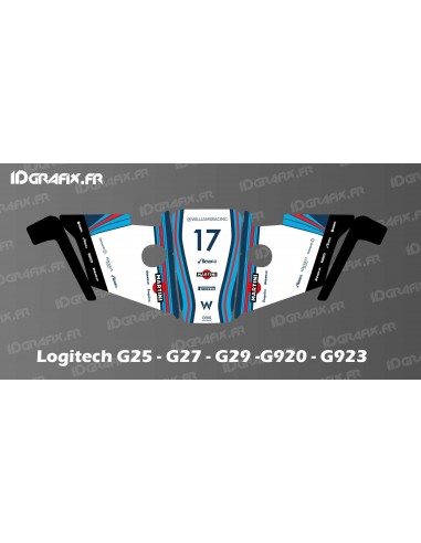 Martini F1 Edition Sticker - Logitech Simulator Steering Wheel G25-27-29-920-923