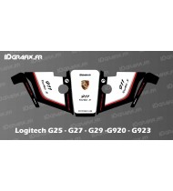 Porsche Edition Sticker - Logitech Simulator Steering Wheel G25-27-29-920-923