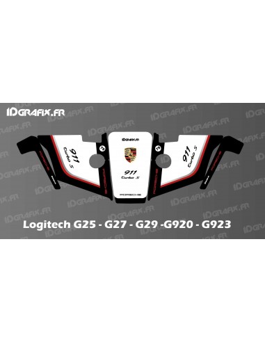 Porsche Edition Aufkleber – Logitech Simulator Lenkrad G25–27–29–920–923