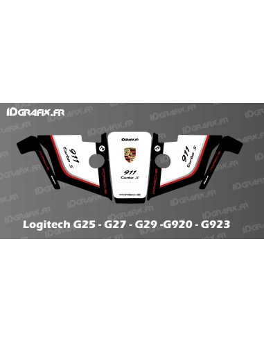 Sticker Porsche Edition - Volant Simulateur Logitech G25-27-29-920-923