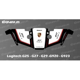 Porsche Edition Sticker - Logitech Simulator Steering Wheel G25-27-29-920-923-idgrafix