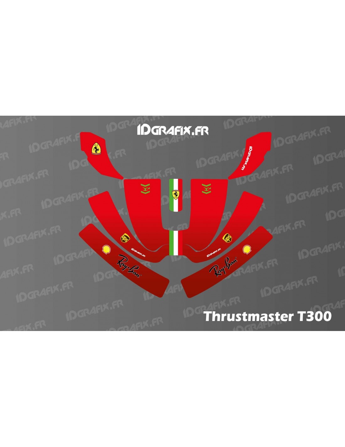 Adesivo Ferrari F1 Edition - Volante simulatore Thrustmaster T300 