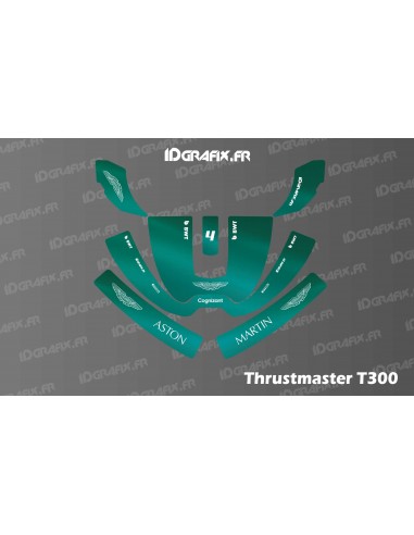 Aston Martin F1 Edition Sticker - Thrustmaster T300 Simulator Steering Wheel