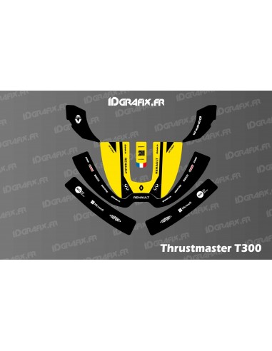 Renault F1 Edition Sticker - Thrustmaster T300 Simulator Steering Wheel