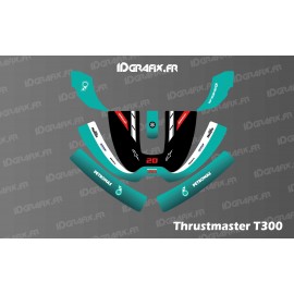 Quartararo Edition Sticker - Thrustmaster T300 Simulator Steering Wheel-idgrafix