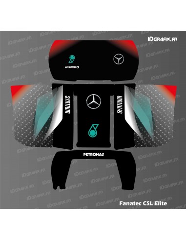 Adhesivo Mercedes F1 Edition - Volante simulador Fanatec CSL elite