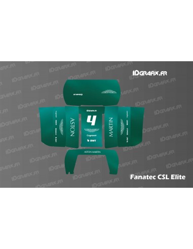 Aston F1 Edition sticker - Fanatec CSL elite simulator steering wheel
