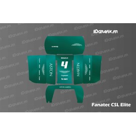 Aston F1 Edition sticker - Fanatec CSL elite simulator steering wheel-idgrafix