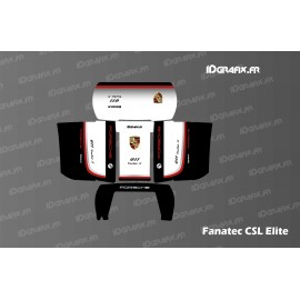 Porsche Edition sticker - Fanatec CSL elite simulator steering wheel-idgrafix