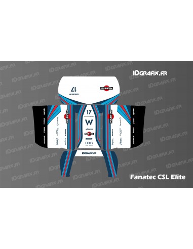 Adesivo Martini F1 Edition - Volante del simulatore Fanatec CSL elite