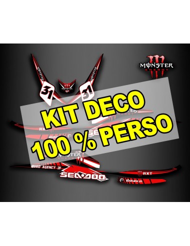 Kit de decoración 100 % personalizado para Seadoo RXT 215