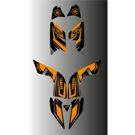 Kit dekor Fury Edition (Grau/Orange) - IDgrafix - Yamaha 700 Raptor