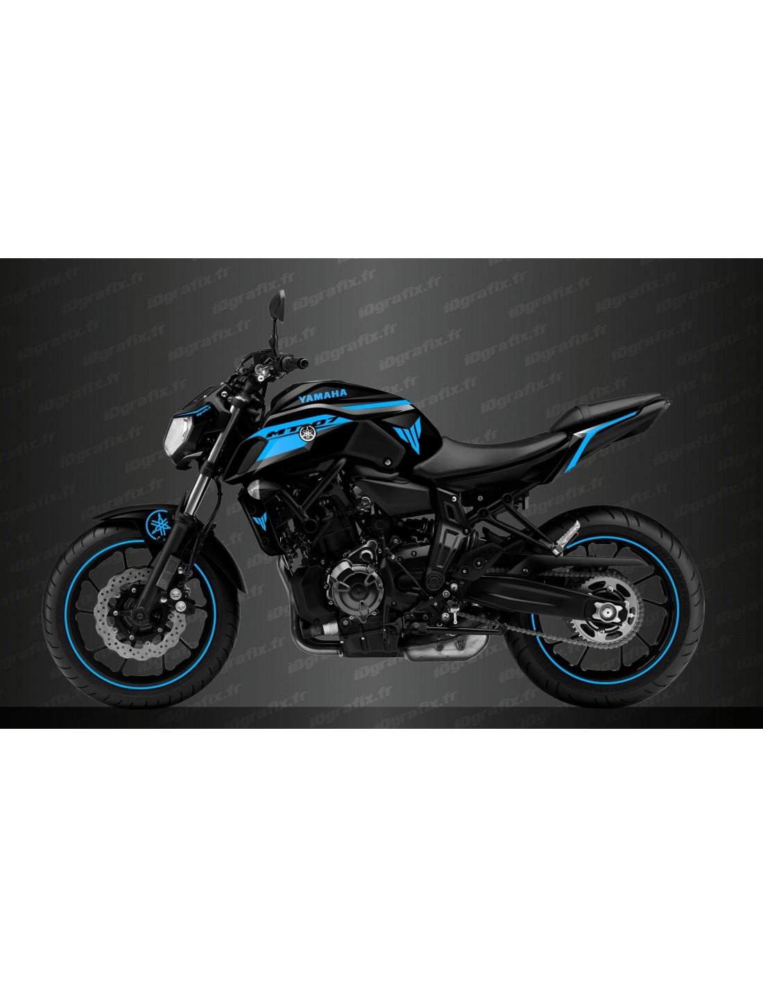 Graphic kit 100 Custom Monster Race Edition blue 911 IDgrafix