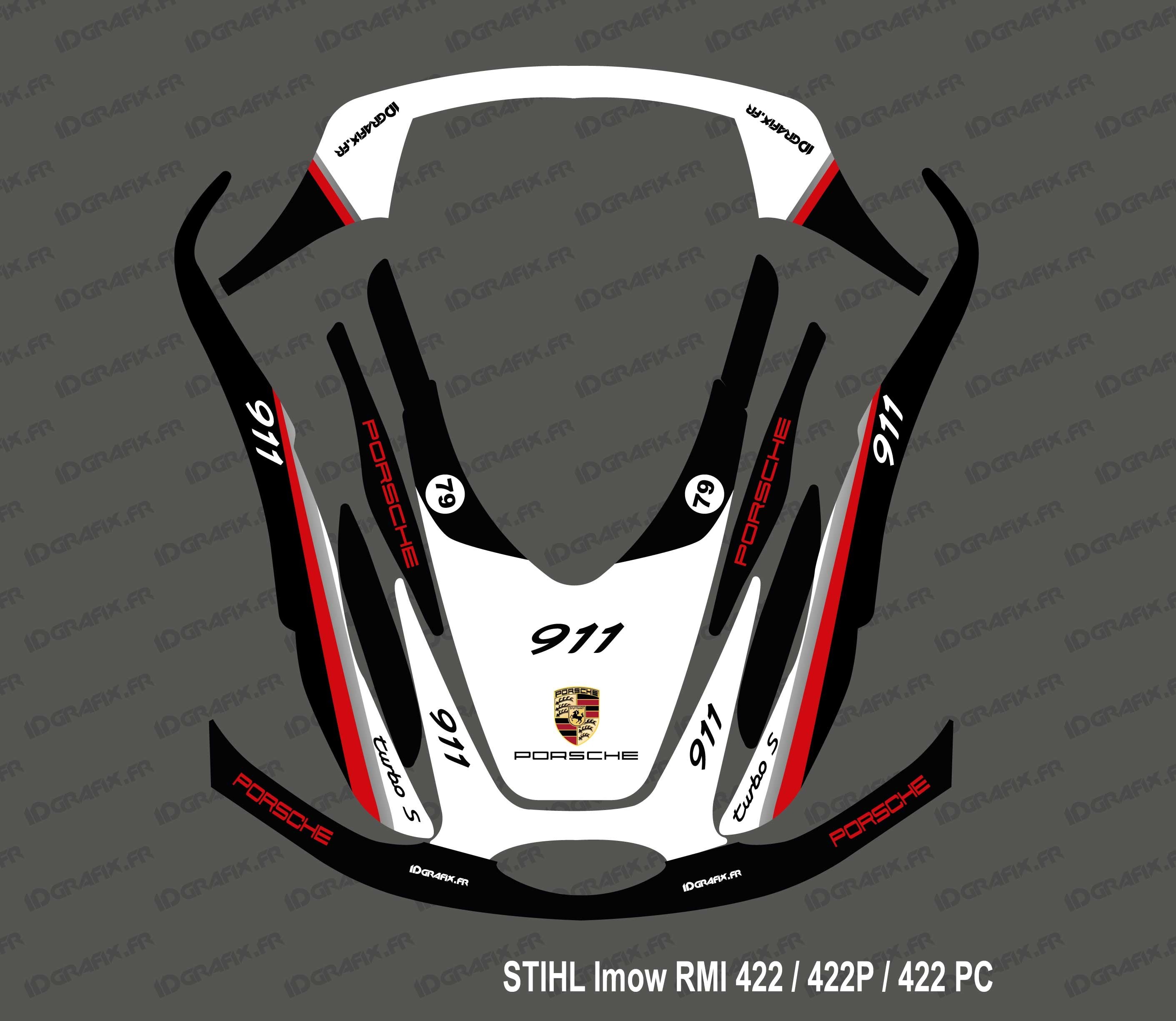 Sticker Porsche Edition Stihl Imow 422 mowing robot