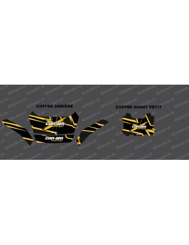 Can Am Feature edition decoration kit (Yellow) - original trunk Front + Rear BRP