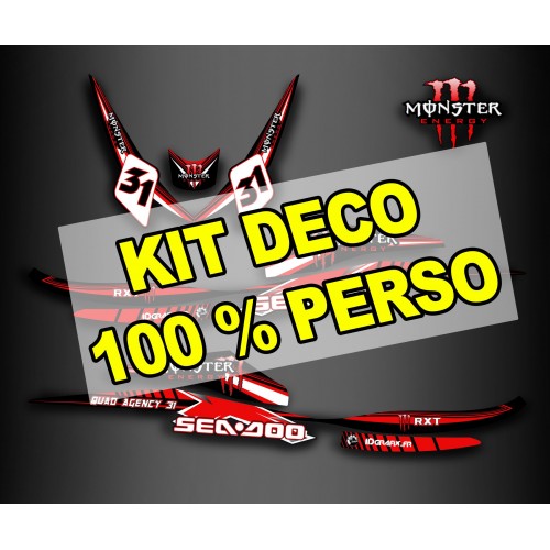 Kit decoration 100 % custom for Seadoo RXT 260 (S3 hull) - IDgrafix