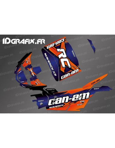 Kit décoration Tiger Tracer Edition (Orange/Violet)- Idgrafix - Can Am Maverick X3