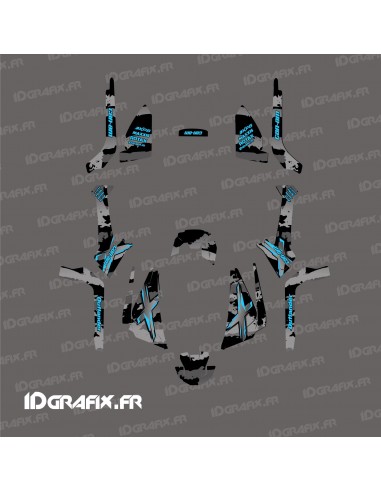 Kit décoration Light Snatch (Gris-Bleu) - IDgrafix - Can Am 1000 Outlander G2