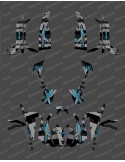 Kit dekor Full Snatch (Grau/Blau) - IDgrafix - Can Am Serie L Outlander