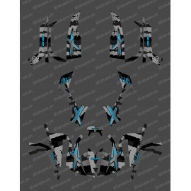 Kit de decoració Full Snatch (Gris/Blau) - IDgrafix - Can Am sèrie L Outlander -idgrafix