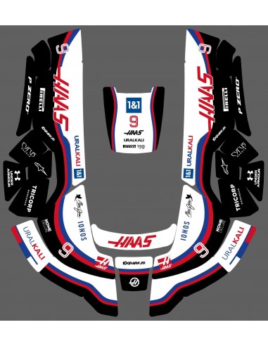 Adesivo Haas F1 Edition - Rasaerba robotizzato Husqvarna AUTOMOWER - Idgrafix