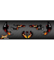 Kit de decoración Roja de la Salpicadura de la Serie - IDgrafix - Can Am Renegade