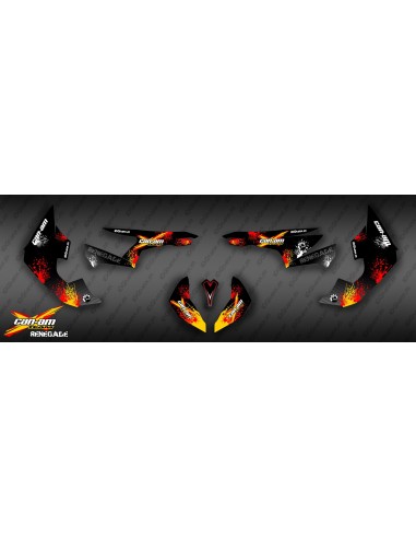 Kit decorazione Rosso Splash Serie - IDgrafix - Can Am Renegade