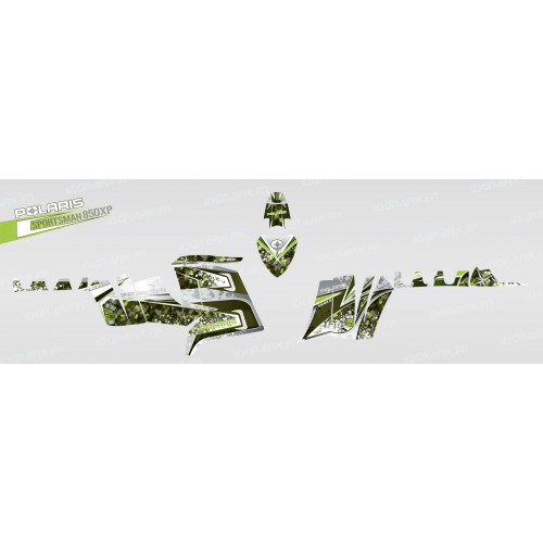 Kit de decoración de Camuflaje (Verde) - IDgrafix - Polaris 850 /1000 XPS -idgrafix