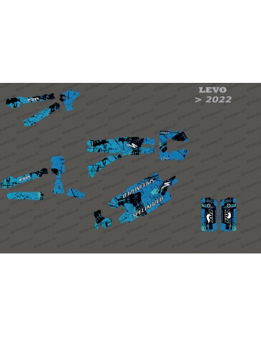 Kit déco Brush Edition Full (Bleu) - Specialized Levo (après 2022)