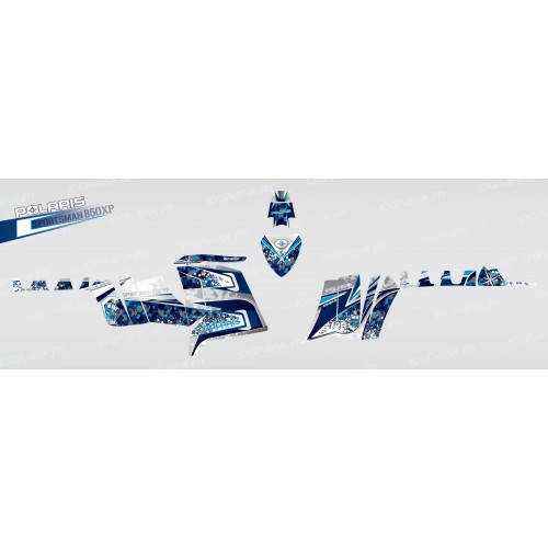 Kit décoration Camo (Bleu) - IDgrafix - Polaris 850 /1000 XPS