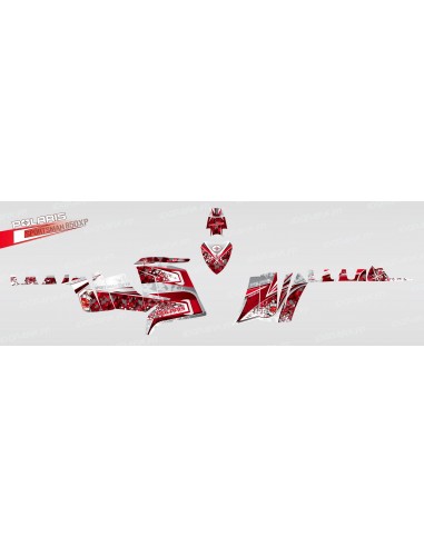 Kit de decoración de Camuflaje (Rojo) - IDgrafix - Polaris 850 /1000 XPS