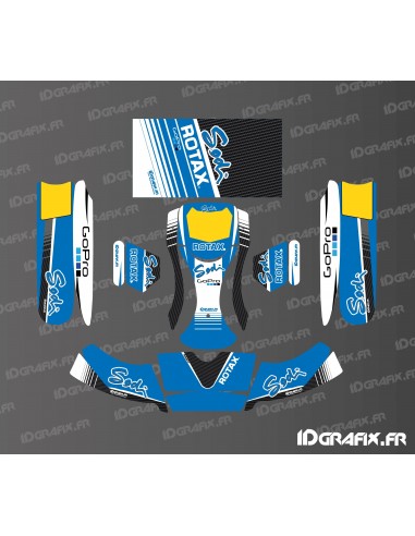 Kit déco Factory Edition Mix Buru Sodi Racing (Bleu) pour Karting SodiKart