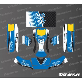 Kit-deco-Factory Edition Mix Buru Sodi Racing (Blau) für Karting SodiKart