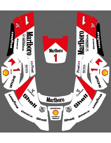 Aufkleber F1 Marlboro Edition - Husqvarna AUTOMOWER Roboter-Rasenmäher - Idgrafix