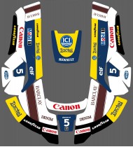 Adesivo F1 Williams Vintage edition - Robot falciante Husqvarna AUTOMOWER