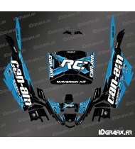 Kit dekor Tiger Tracer Edition (Blau/Schwarz) - Idgrafix - Can Am Maverick X3