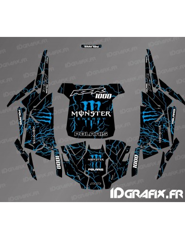 Kit de decoración Monster Flash Edition (azul) - IDgrafix - Polaris RZR 1000 S/XP