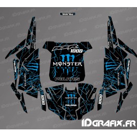 Kit de decoració Monster Flash Edition (blau) - IDgrafix - Polaris RZR 1000 S/XP