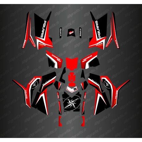 Kit decoration Pure Red Edition (Full) - IDgrafix - Polaris 850/1000 Scrambler - IDgrafix