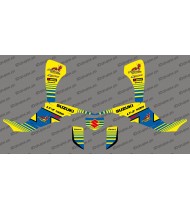 Kit decoración Team Yellow Devil (Amarillo/Azul) - IDgrafix - Suzuki LTZ 400