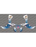 Kit de decoració Team Yellow Devil (Blanc/Blau) - IDgrafix - Suzuki LTZ 400