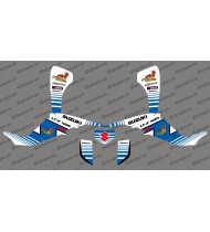 Kit decoración Team Yellow Devil (Blanco/Azul) - IDgrafix - Suzuki LTZ 400