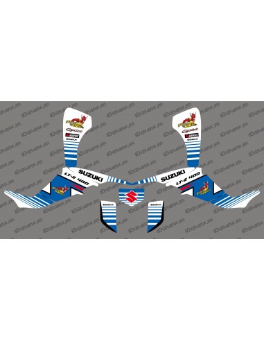 Kit decoration Team Yellow Devil (White/Blue) - IDgrafix - Suzuki LTZ 400