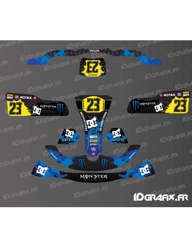 Kit deco Monster Edition (Blau) per Karting XTR 14 -idgrafix