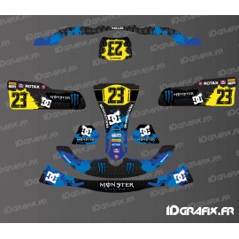 Kit deco Monster Edition (Blue) for Karting XTR 14 - IDgrafix