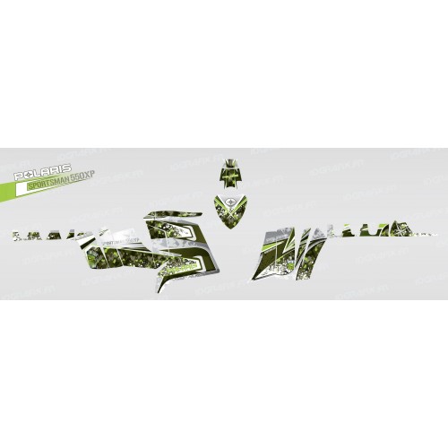 Kit de decoración de Camuflaje (Verde) - IDgrafix - Polaris 550 XPS -idgrafix