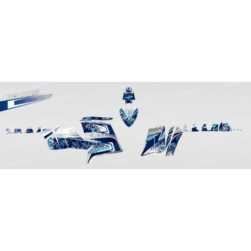 Kit décoration Camo (Bleu) - IDgrafix - Polaris 550 XPS