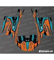 Kit decoration Straight Edition (Orange/Turquoise) - IDgrafix - Polaris RZR Trail 1000S